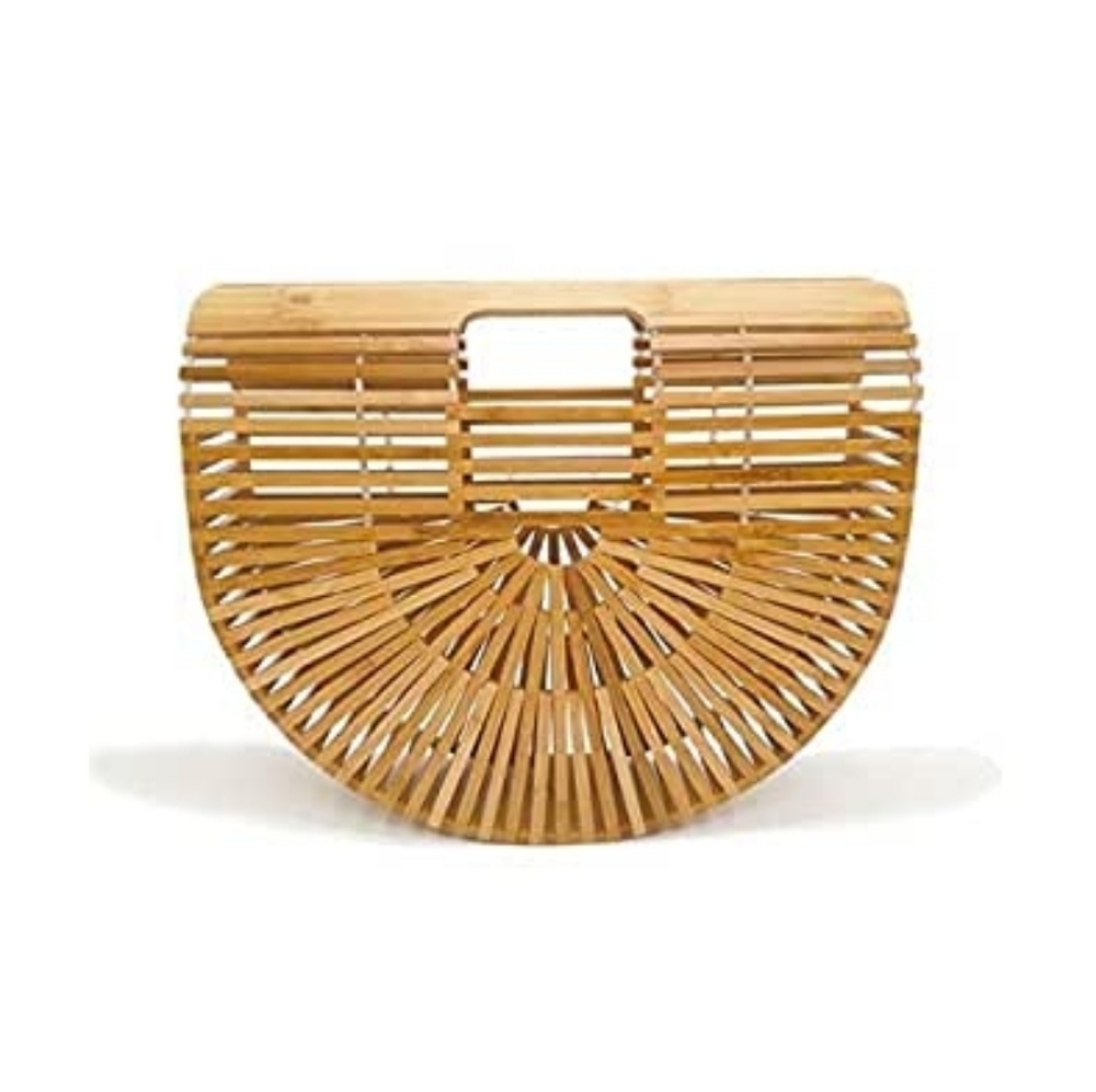 Bamboo clutch bag Medium
